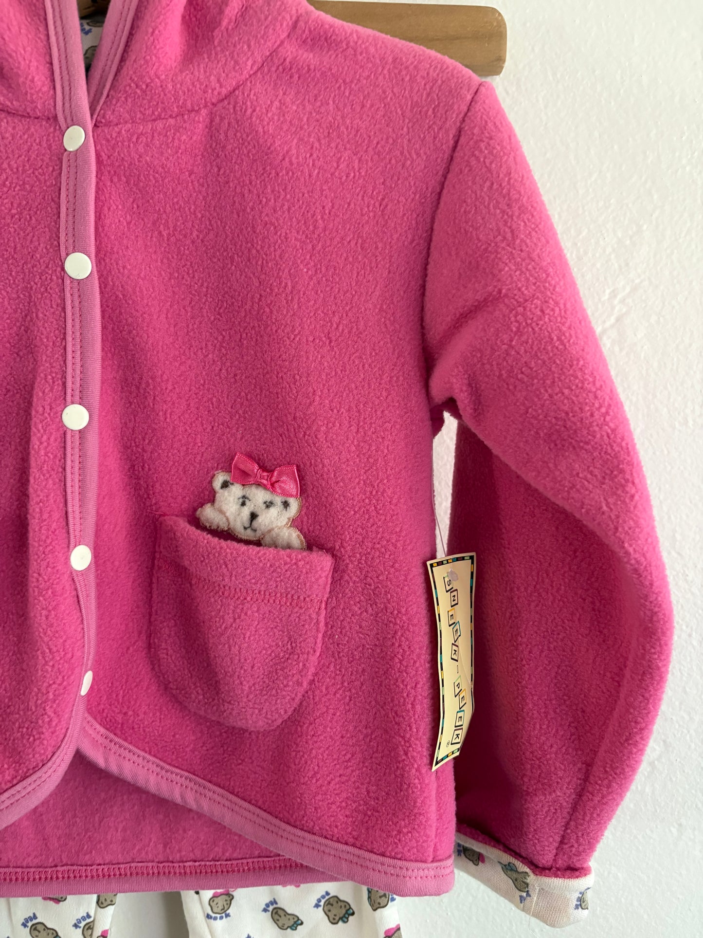 vintage pink kitty set (18M)