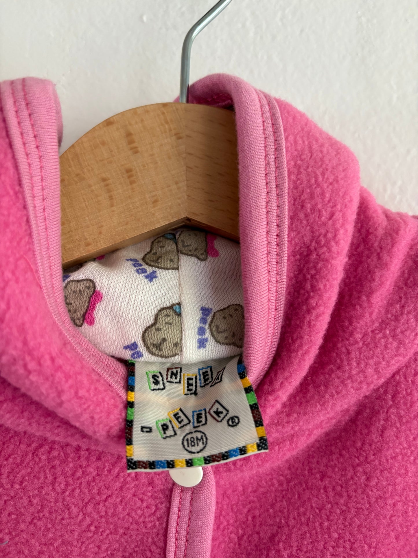 vintage pink kitty set (18M)