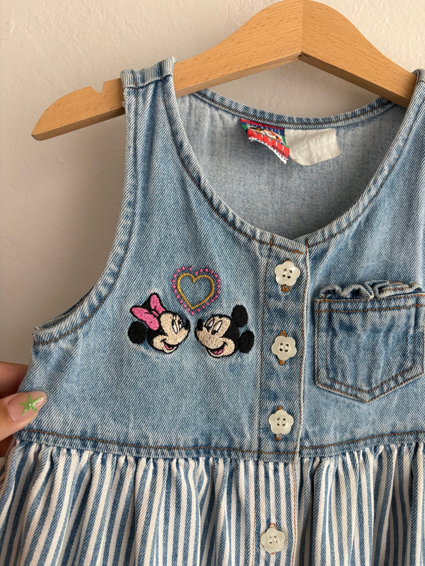 vintage mickey and minnie dress (3/4T)