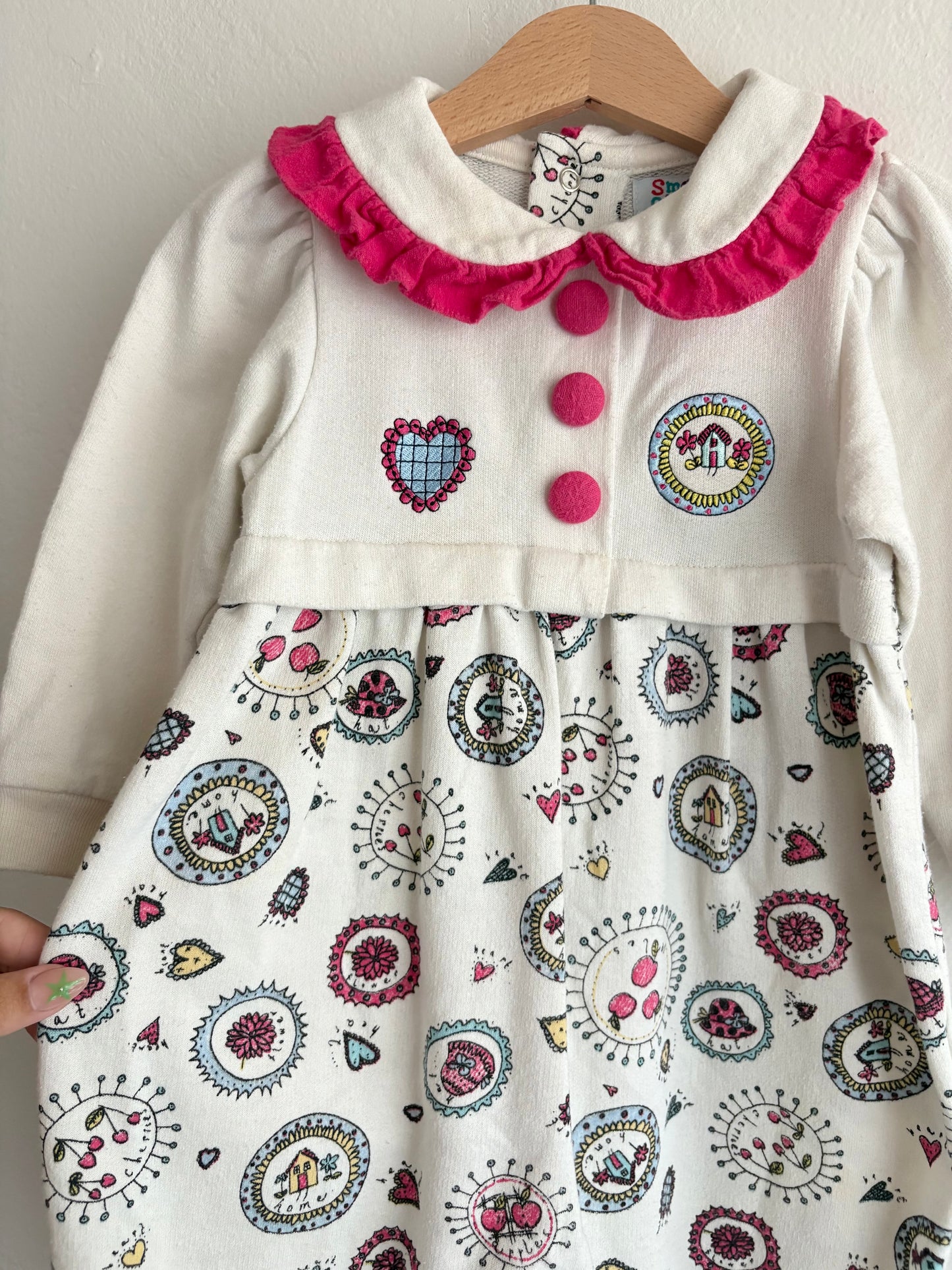 vintage small steps romper (24M)