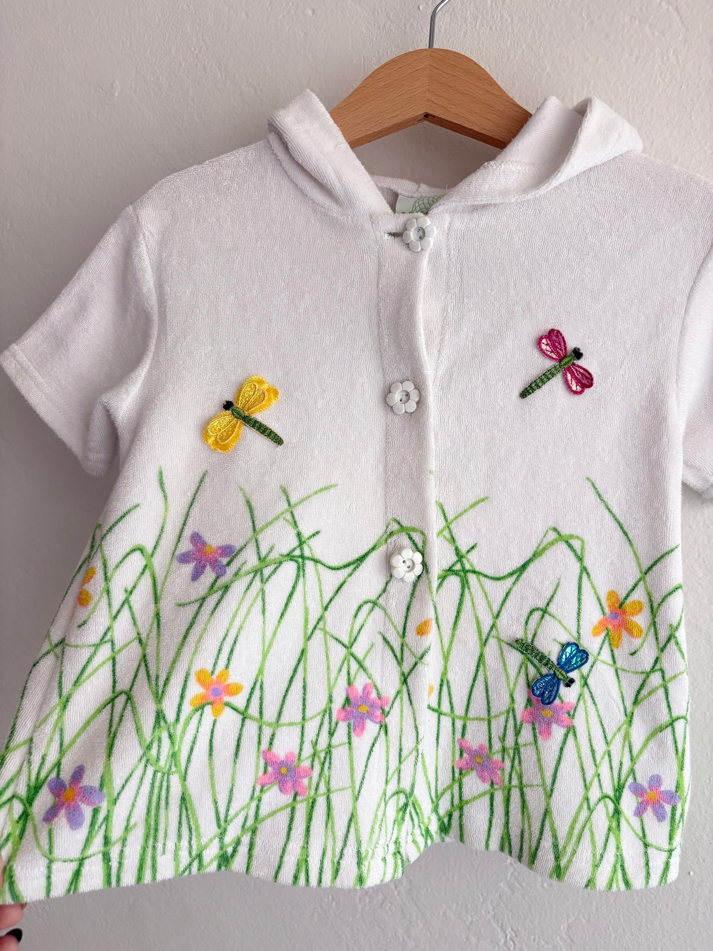 vintage circo terry cloth button up (3T)