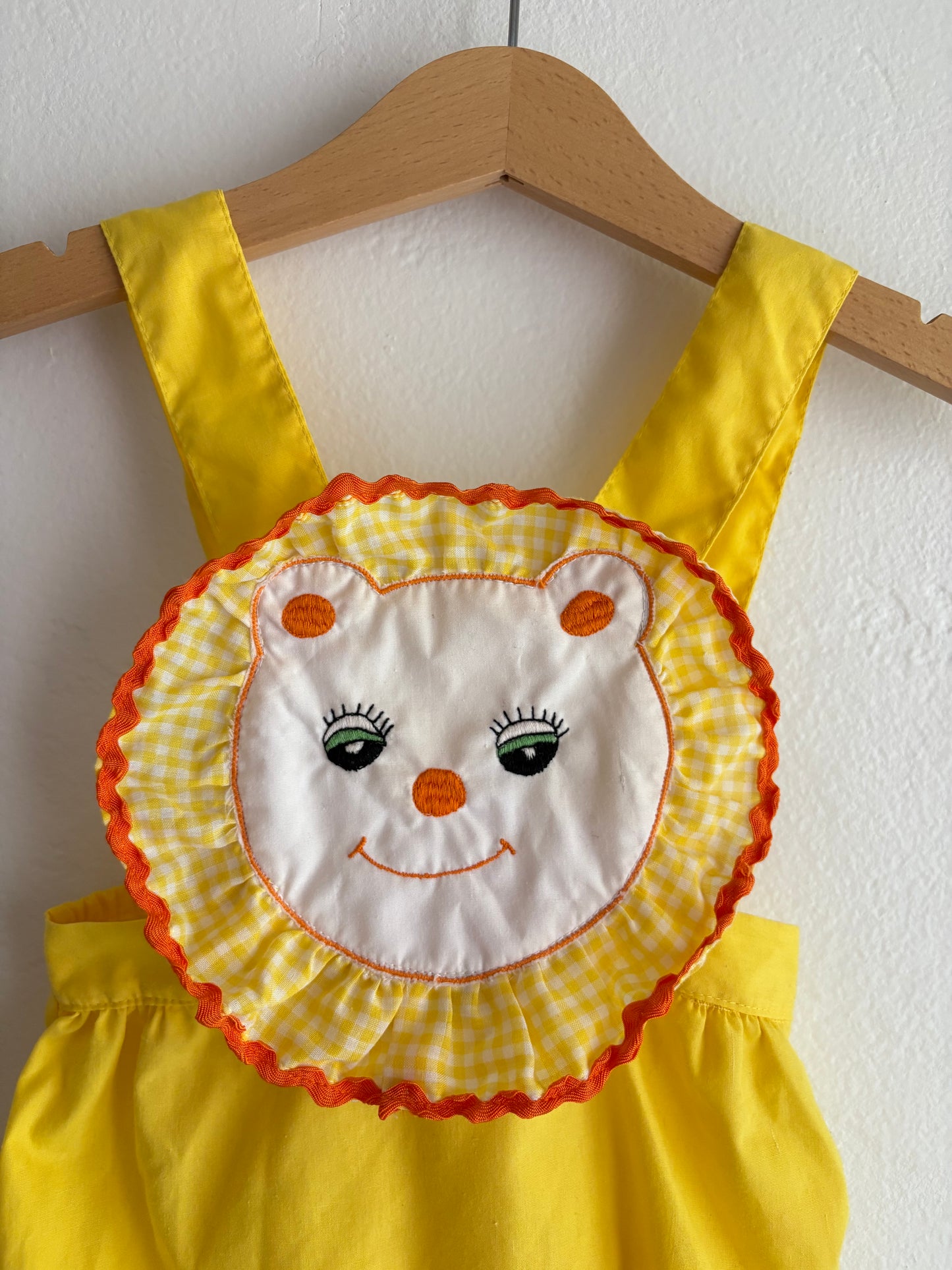 vintage lion romper (12M)