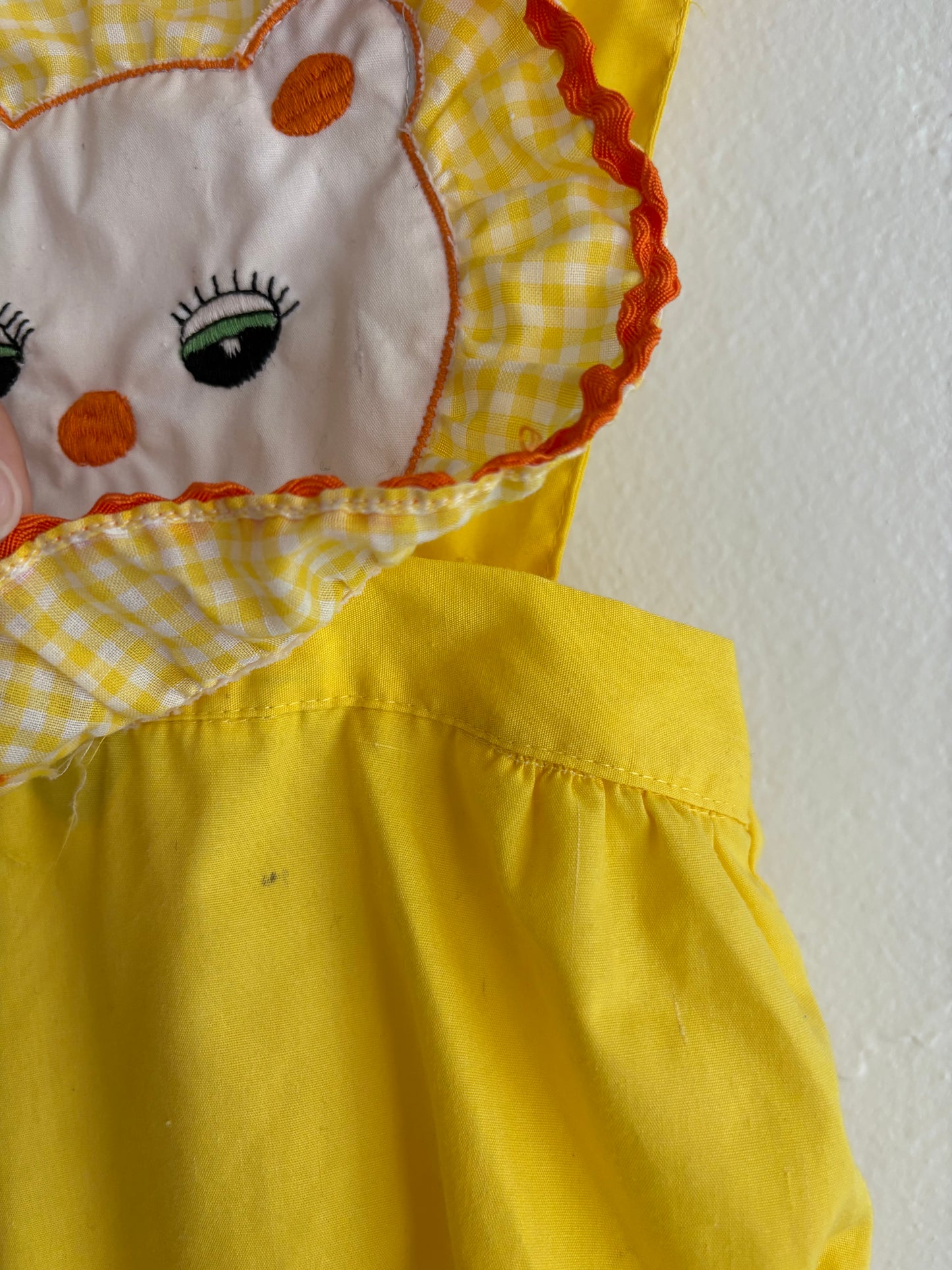 vintage lion romper (12M)