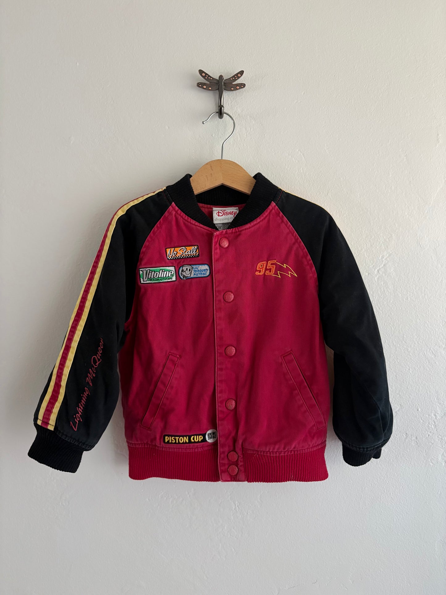 y2k lightning mcqueen bomber jacket (XS)