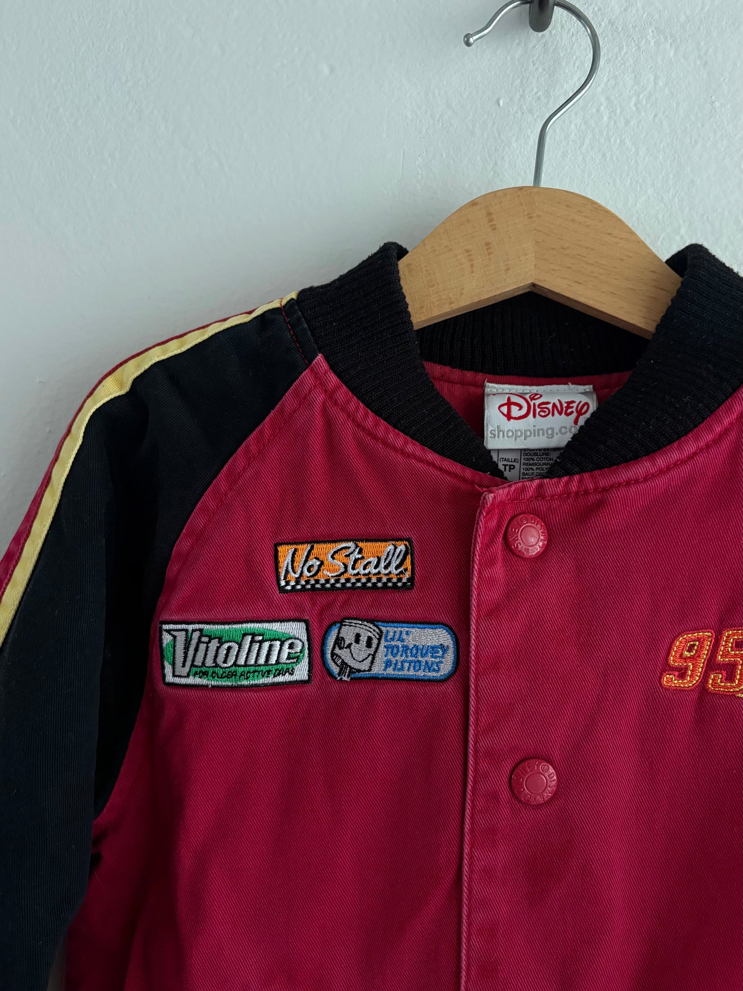 y2k lightning mcqueen bomber jacket (XS)