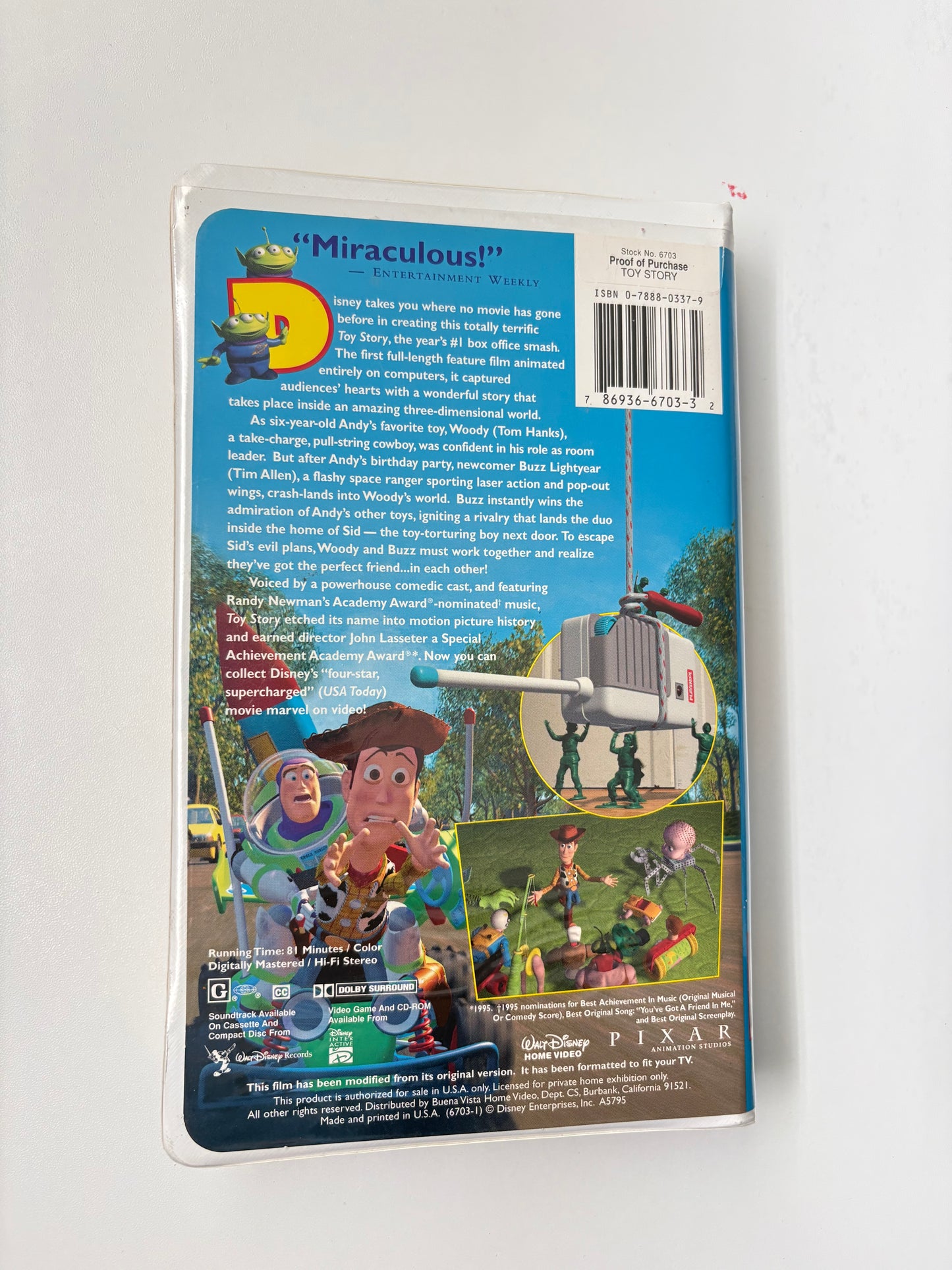 toy story VHS