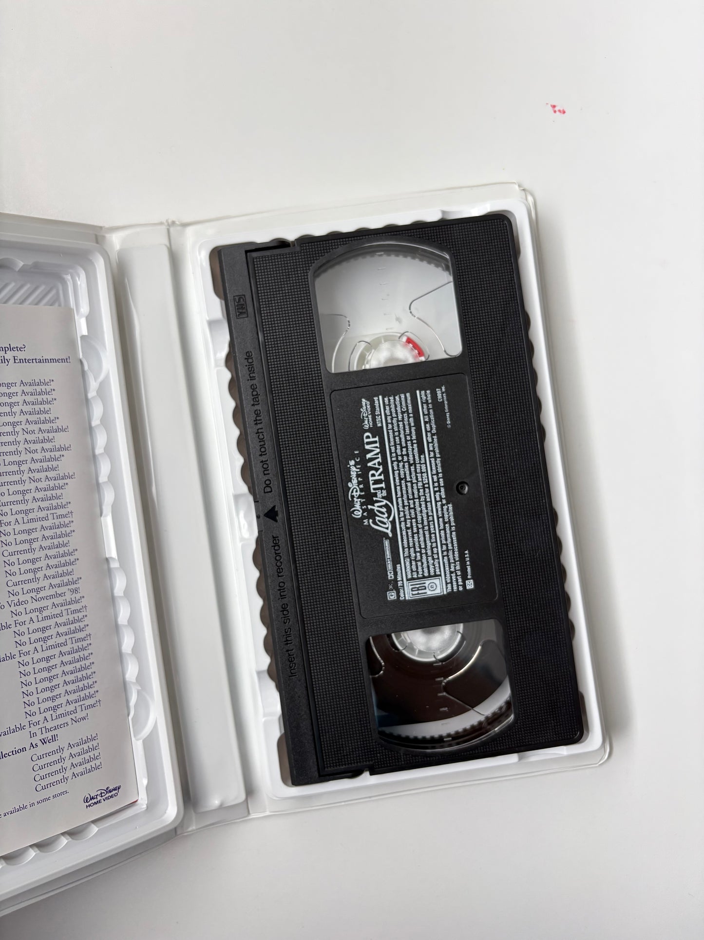 lady and the tramp VHS