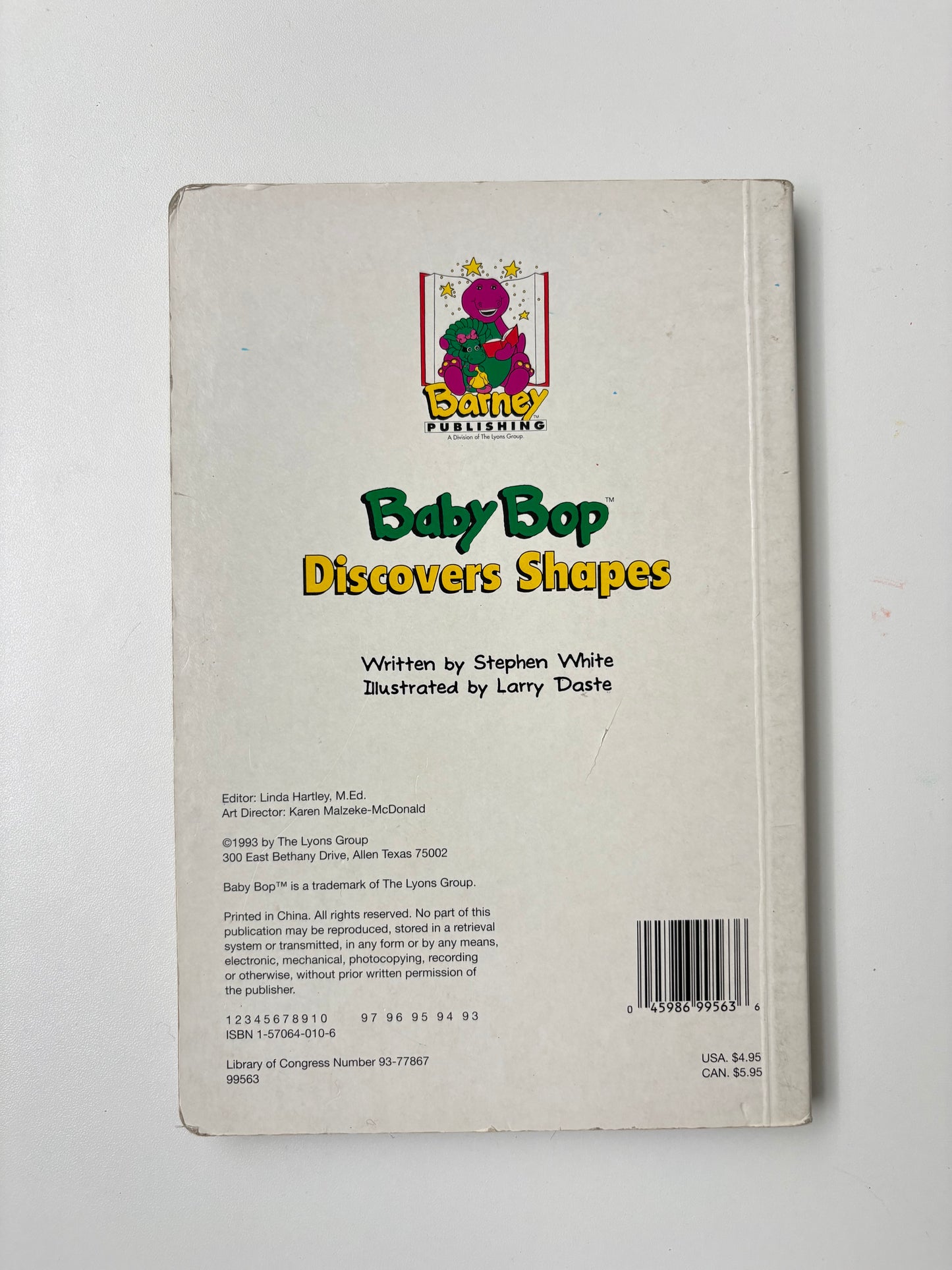 vintage baby bop shapes board book