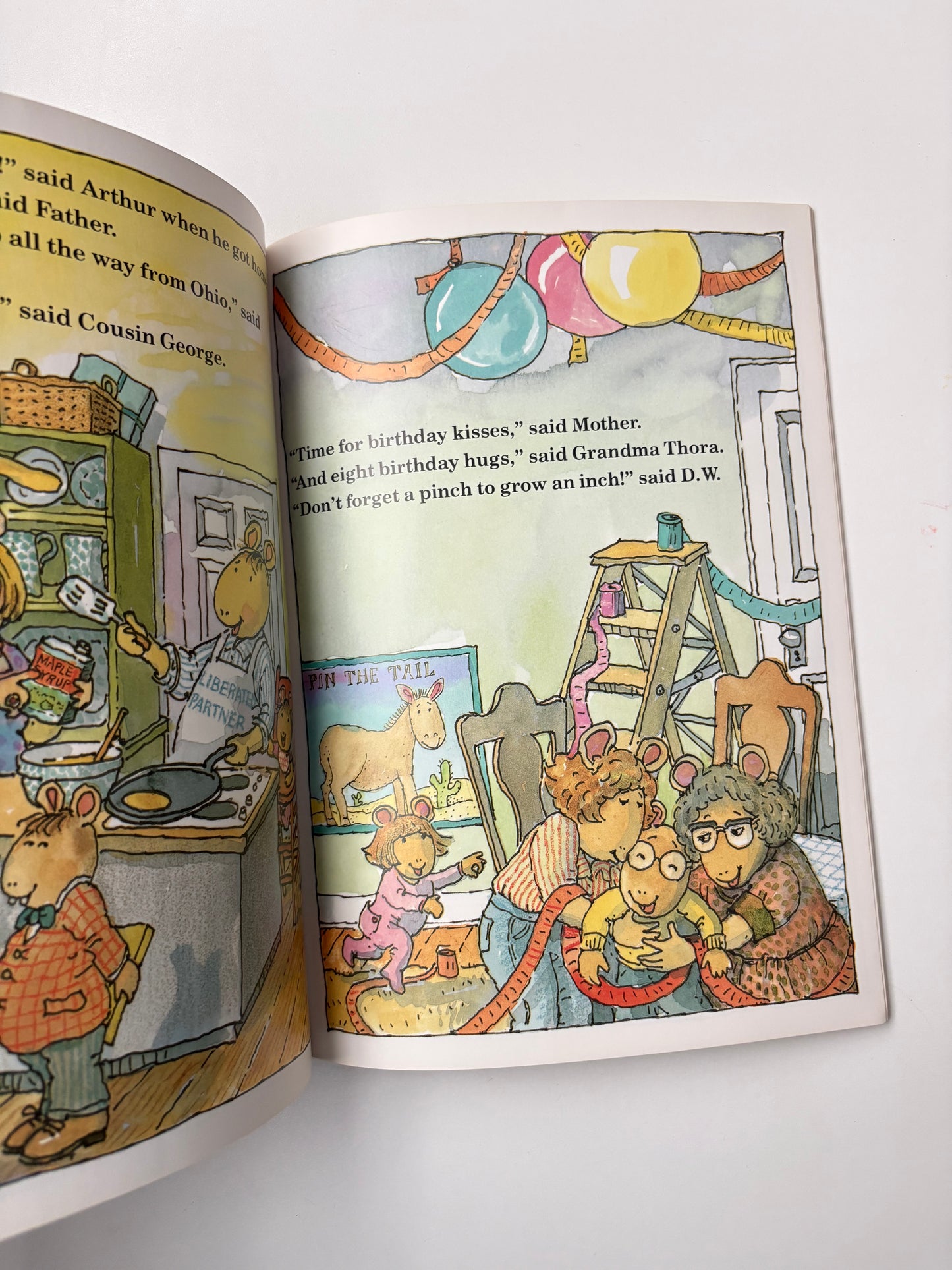 vintage Arthur birthday book