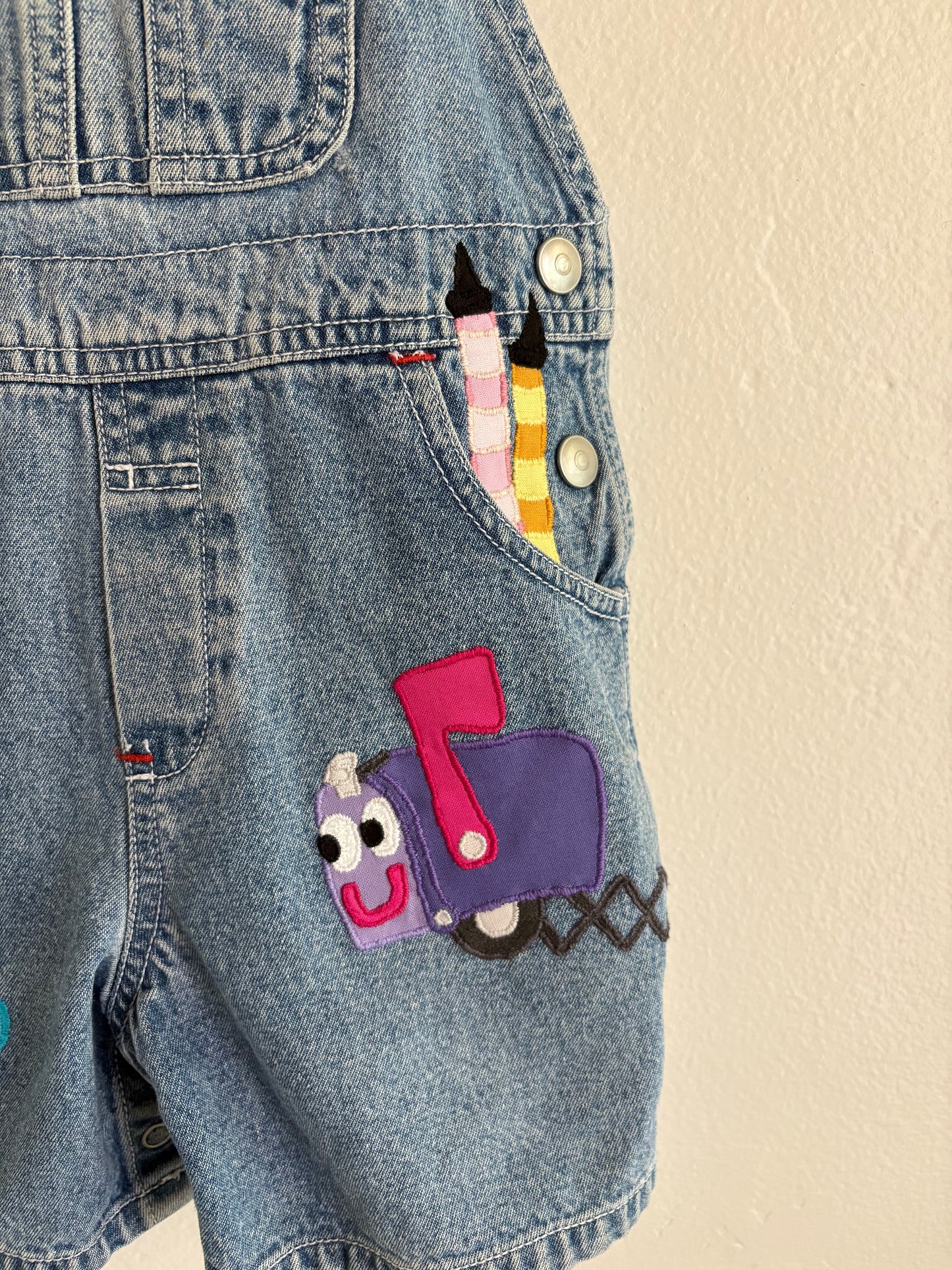 blues clues shortalls (3T) *handmade upcycle, please read!!*