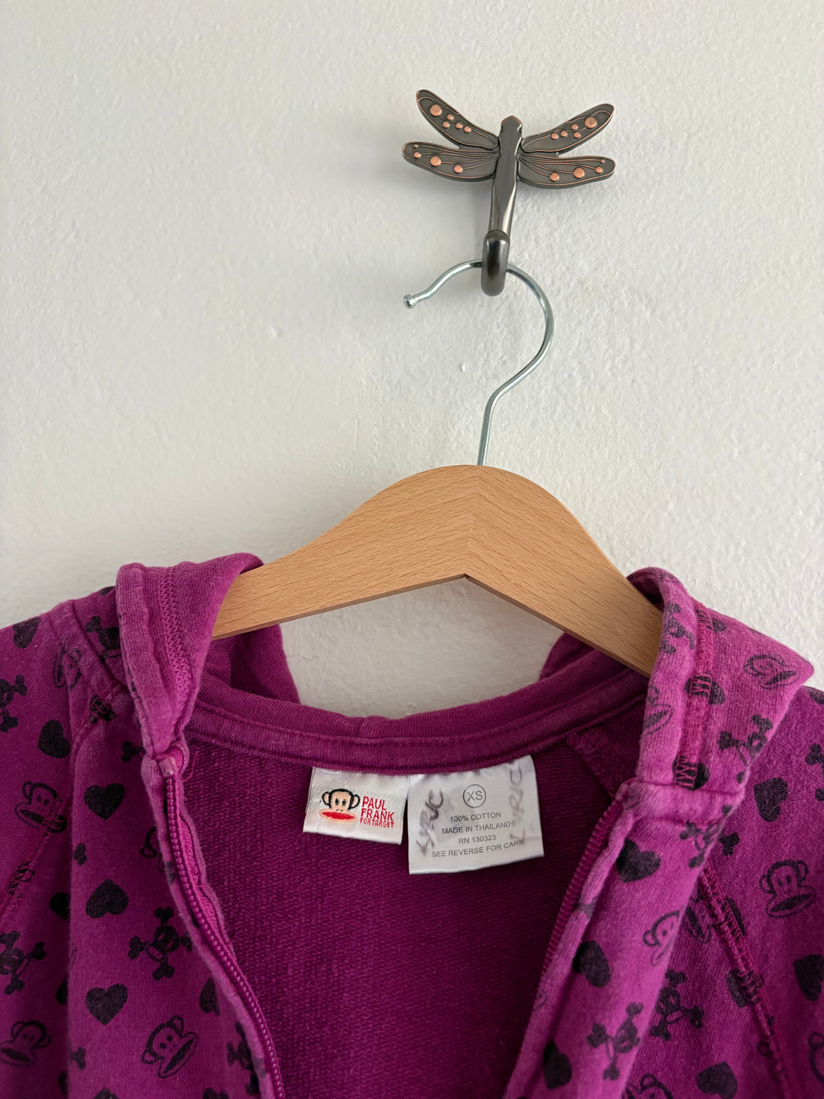 y2k Paul Frank zipup hoodie (XS 4)