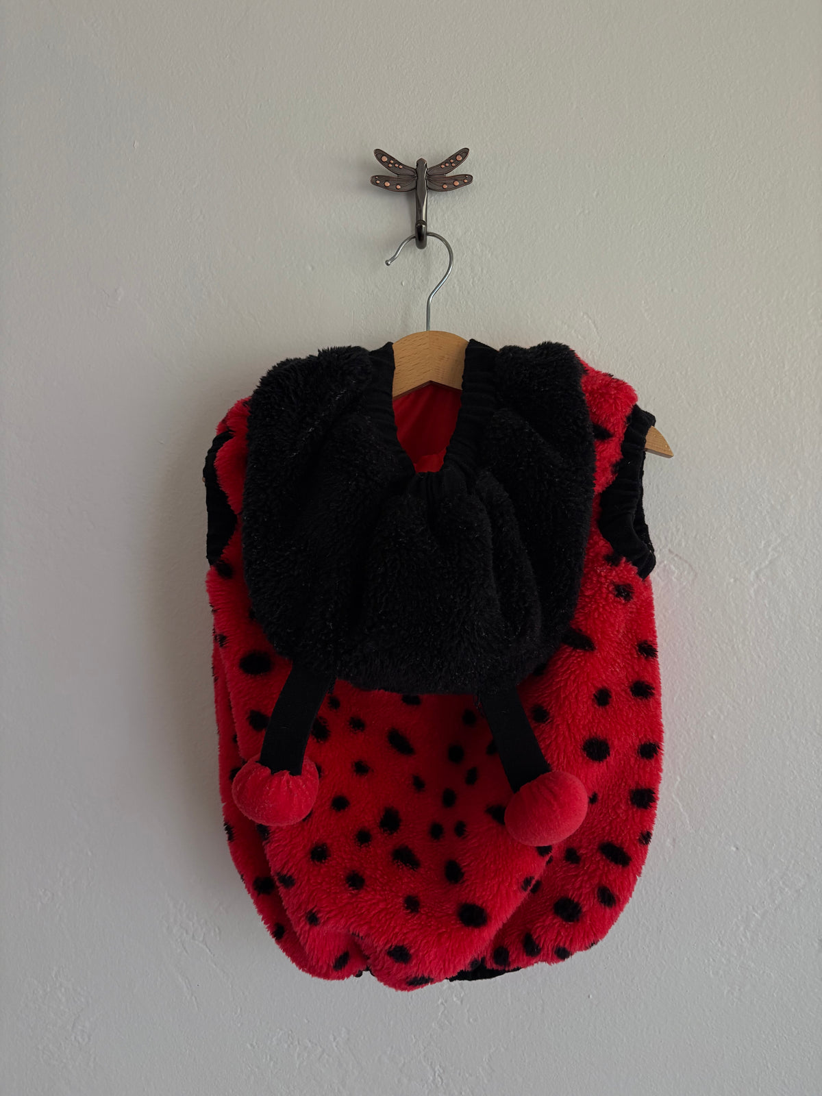 vintage 2000's plush ladybug vest (2T)