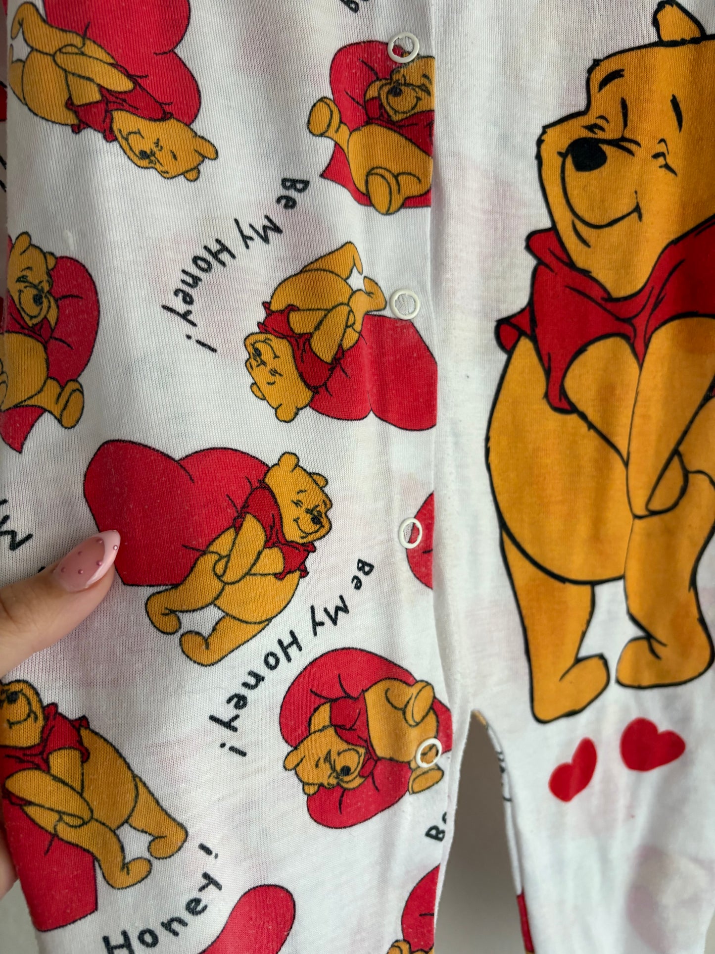 vintage aop pooh onesie (3T)