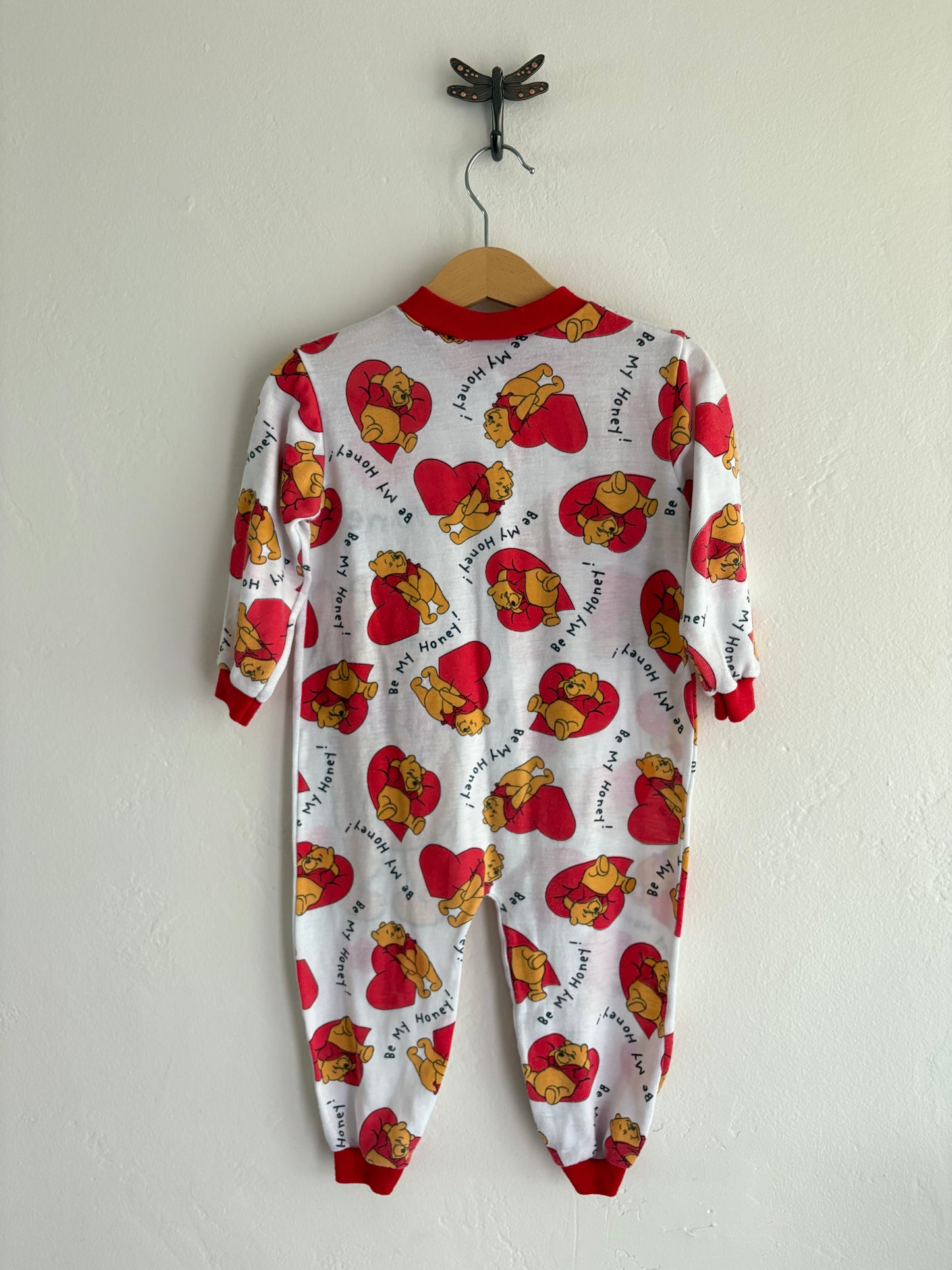 vintage aop pooh onesie (3T)