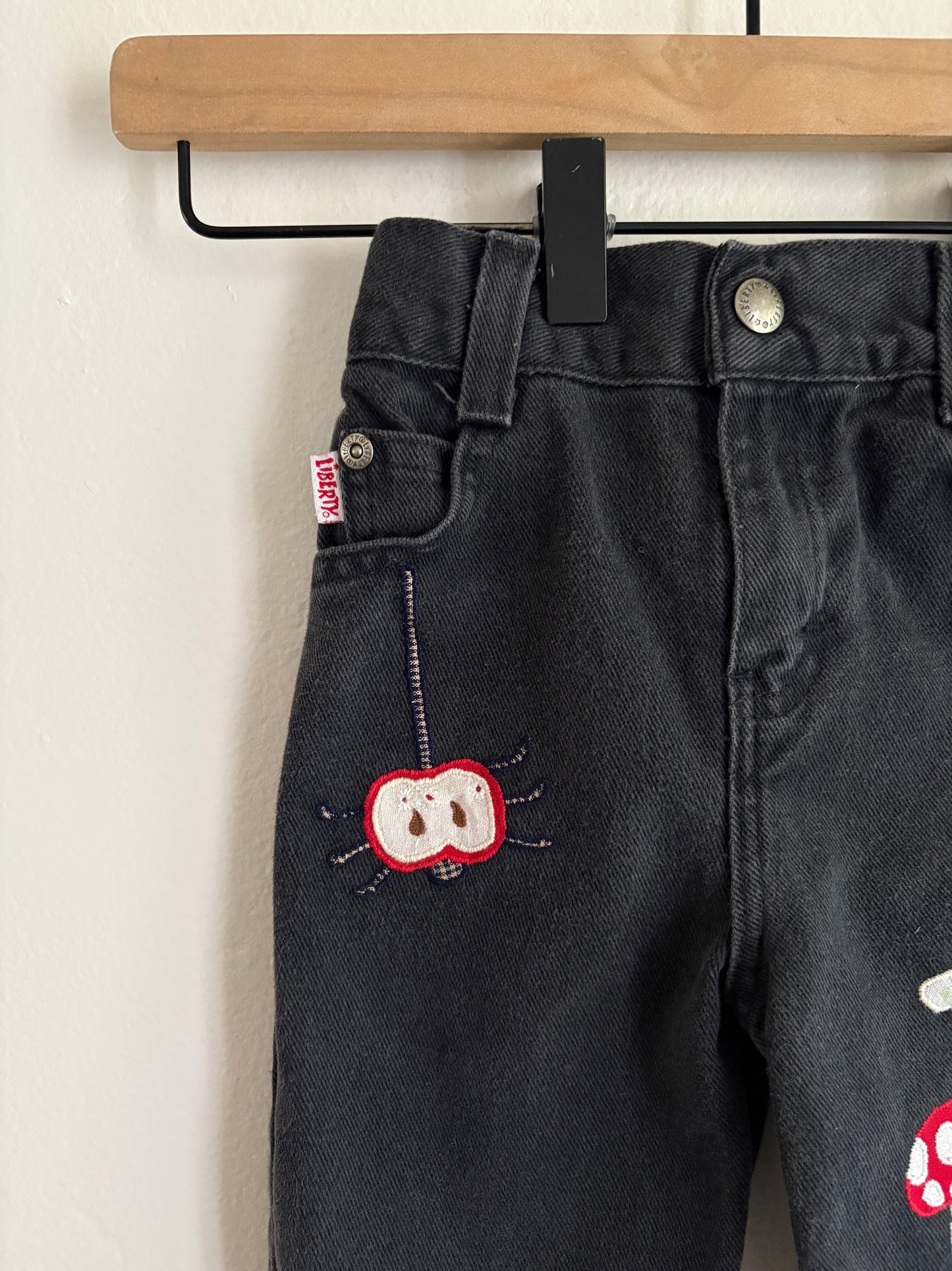 vintage 'garden pals' liberty jeans (18M) *handmade upcycle, please read!*