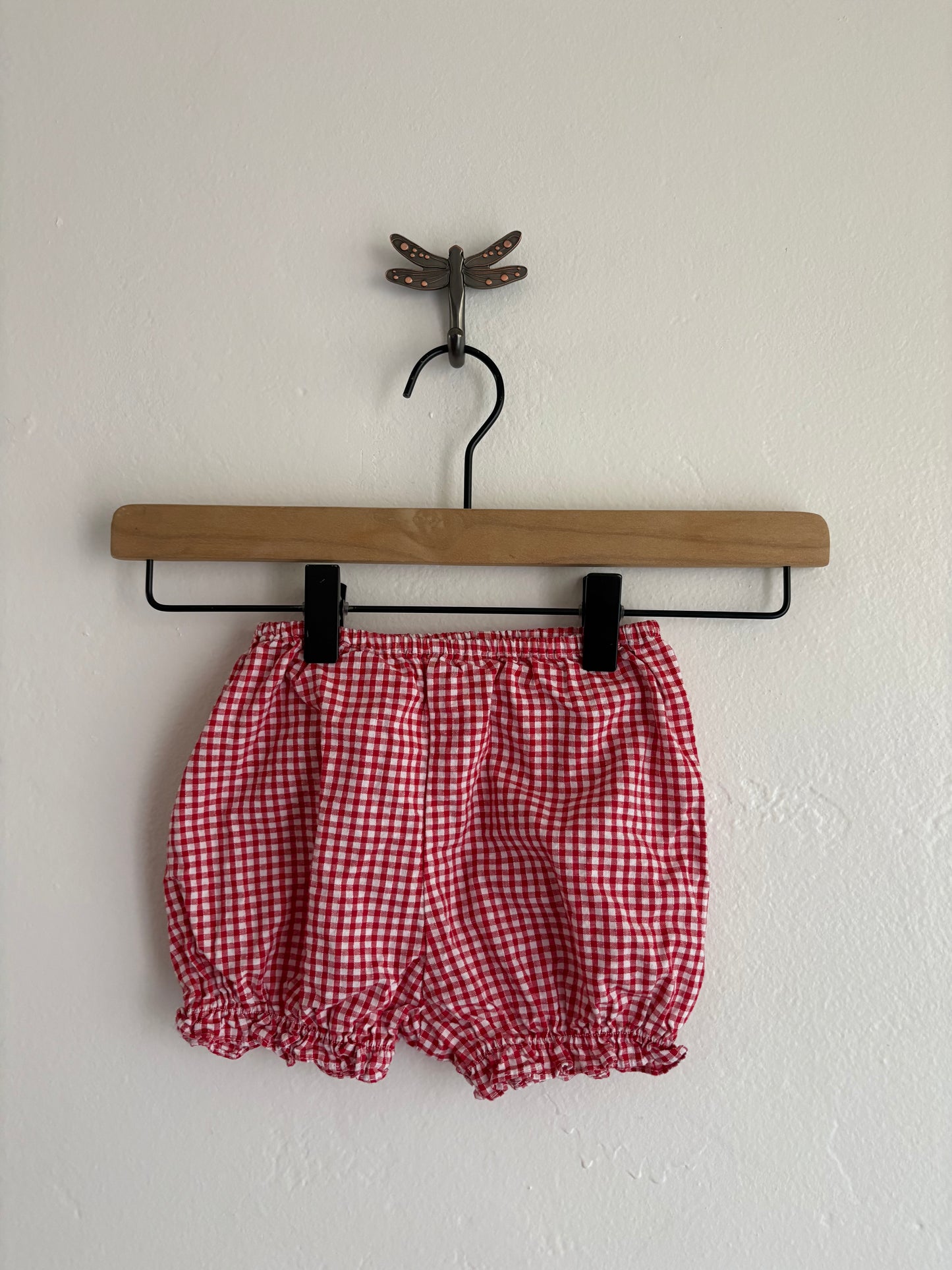 vintage gingham cherry set (24M)