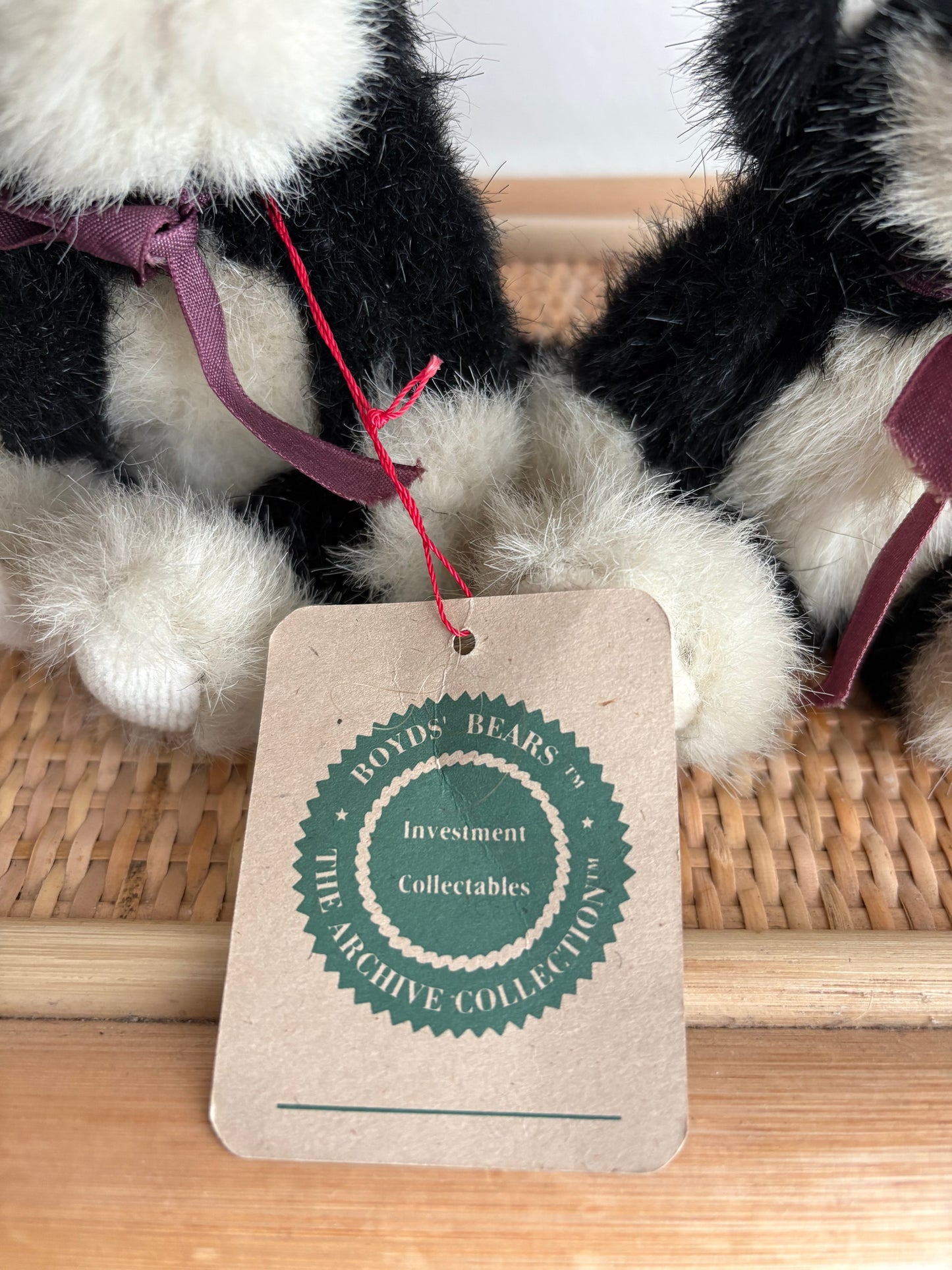 vintage boyds' bears cat plush pair 5"