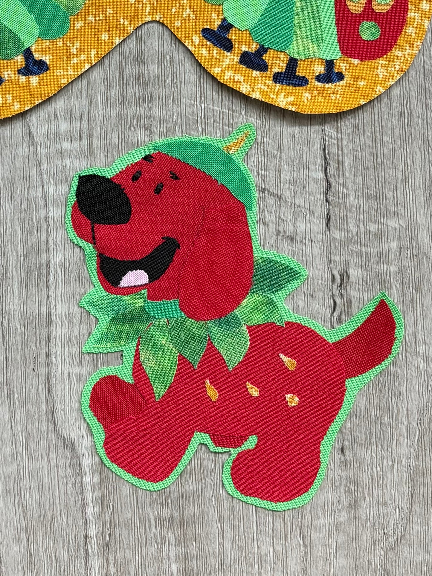 vintage strawberry clifford bubble (upcycle, please read!)