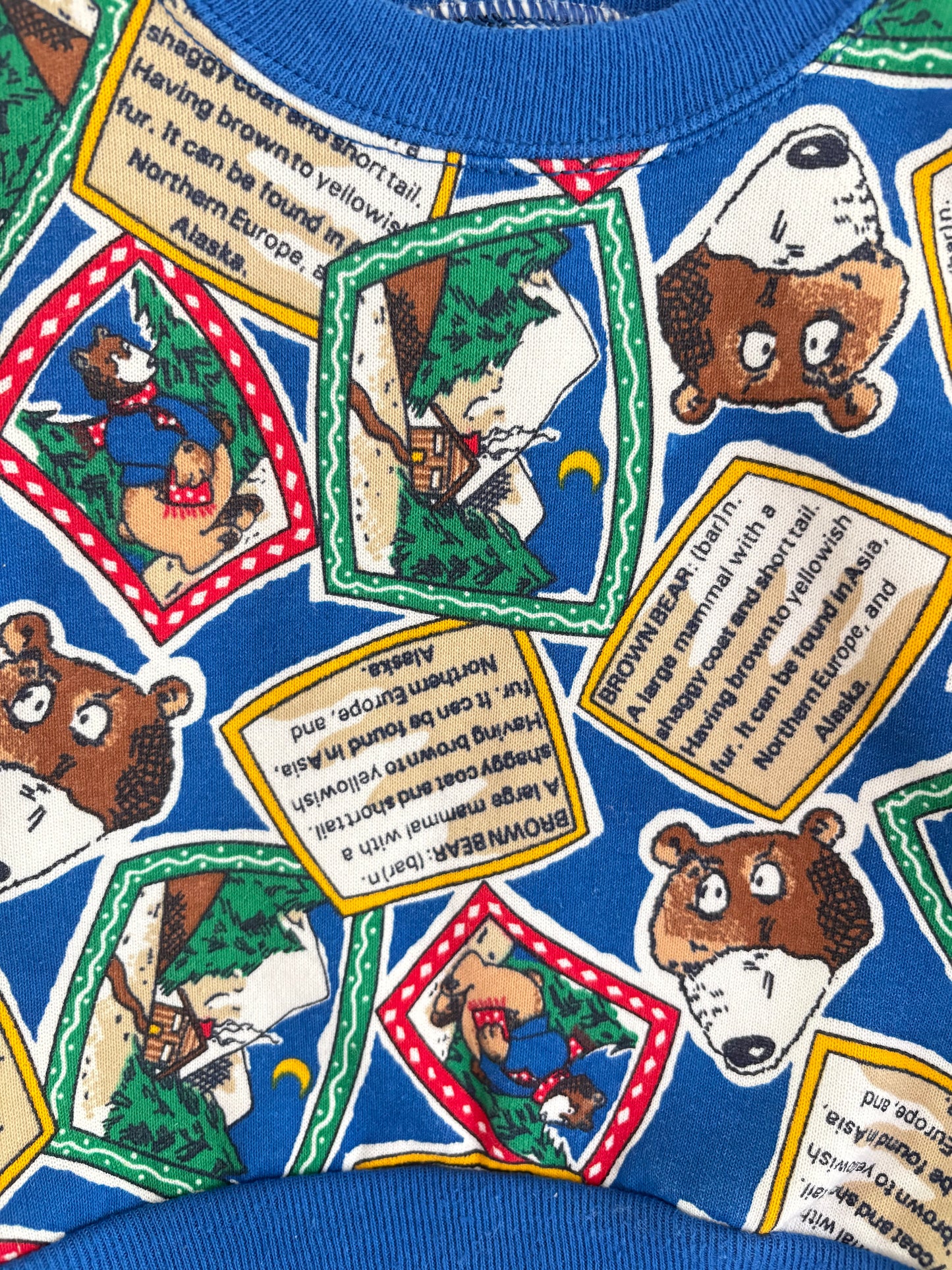 vintage aop bear sweater (12M)