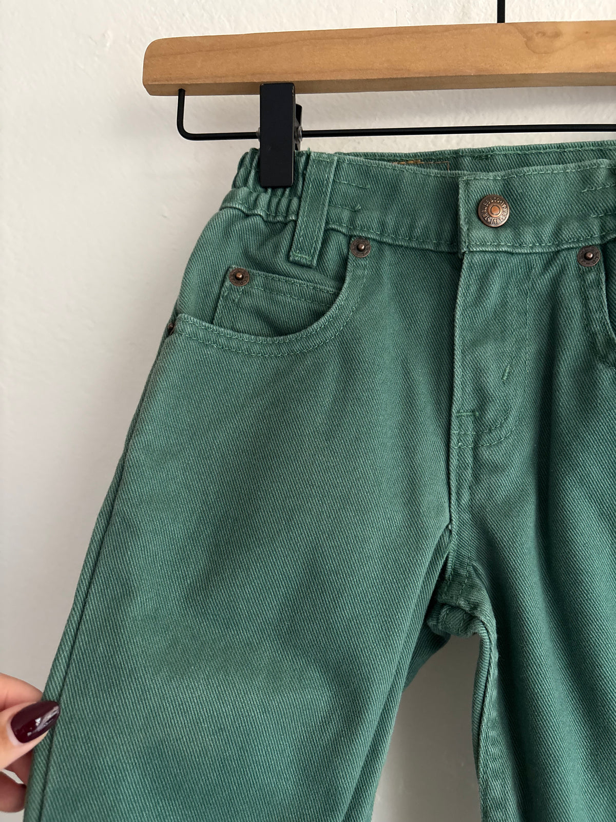 vintage forrest green levi's (3T)