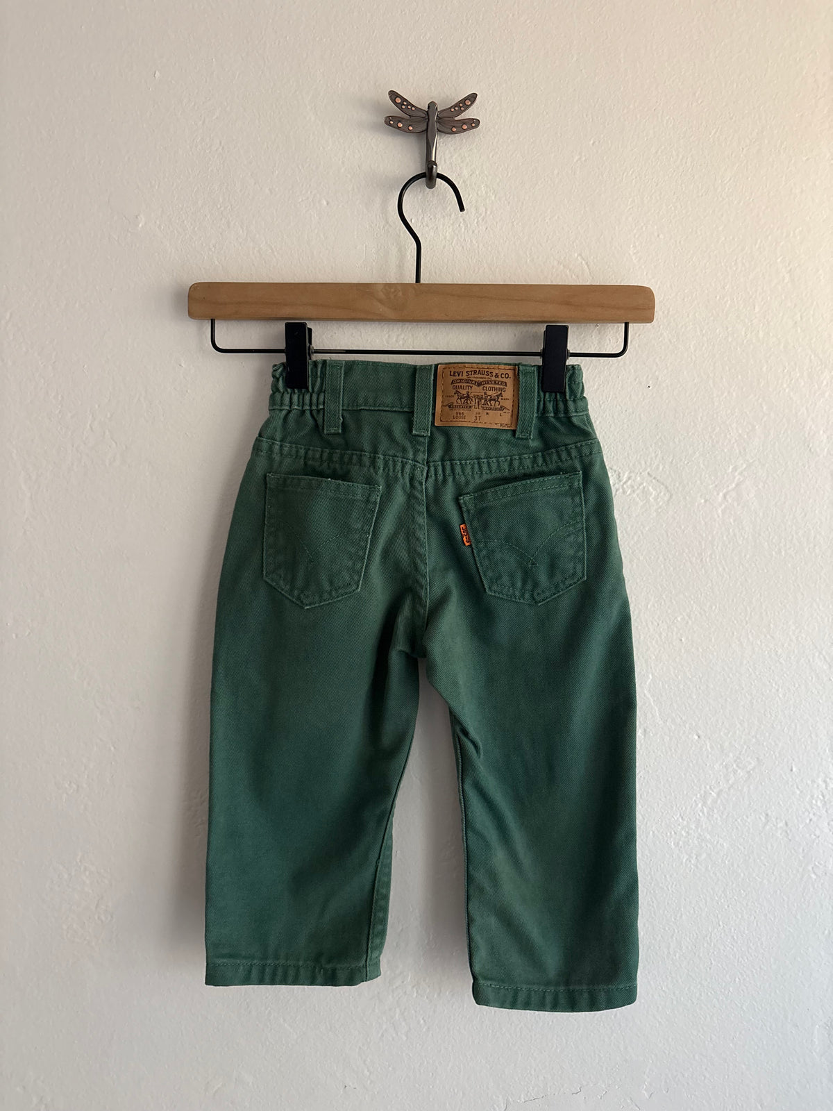 vintage forrest green levi's (3T)