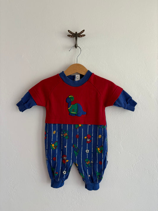 vintage healthtex dino romper (3/6M)