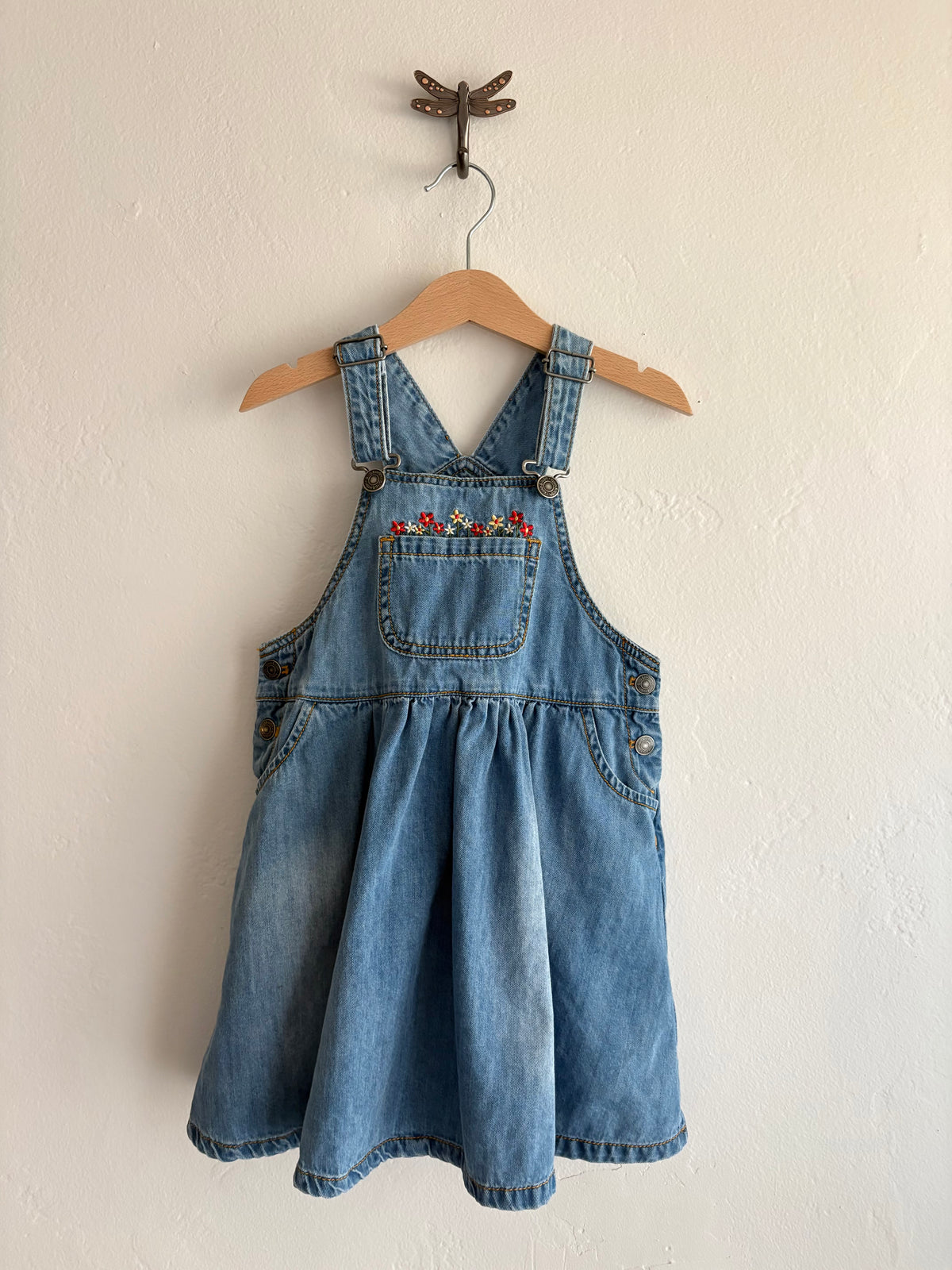 denim floral dress (5Y)