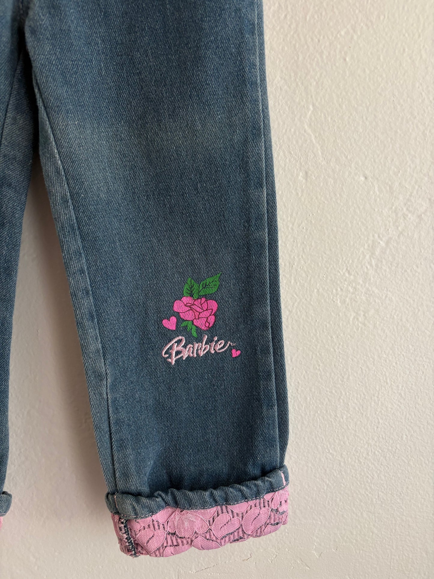 vintage y2k barbie jeans (4T)
