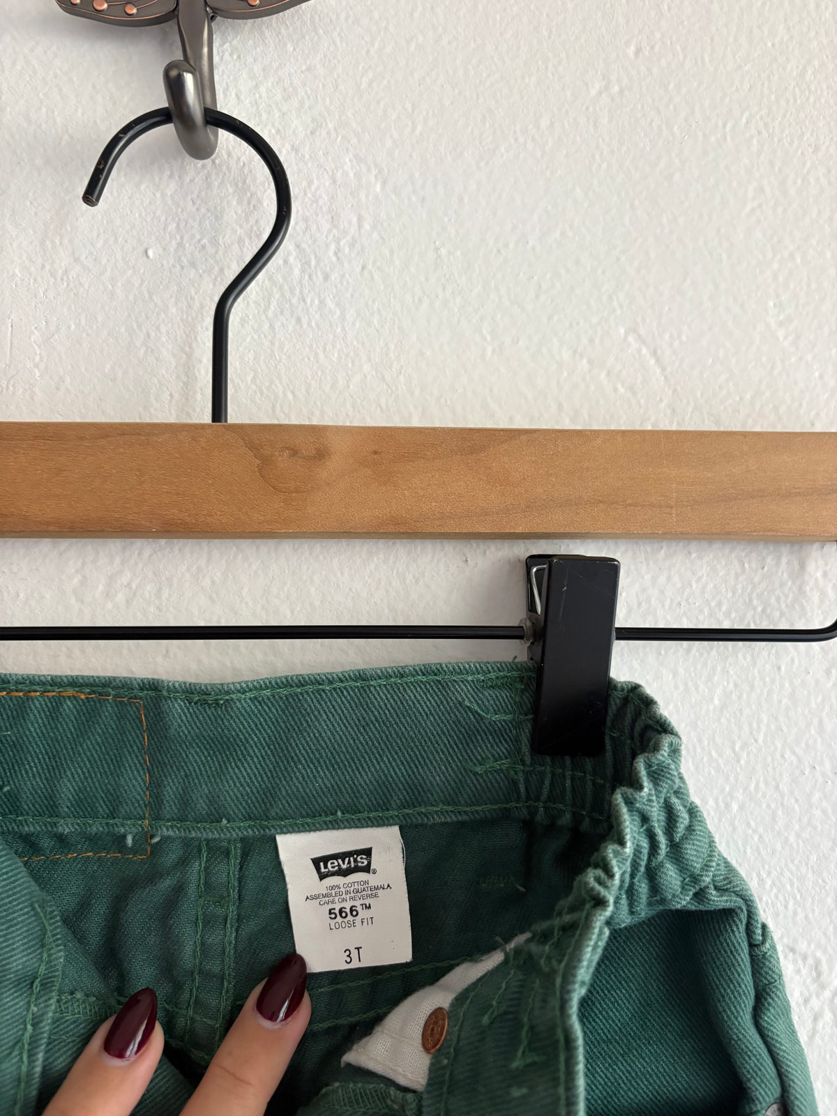 vintage forrest green levi's (3T)