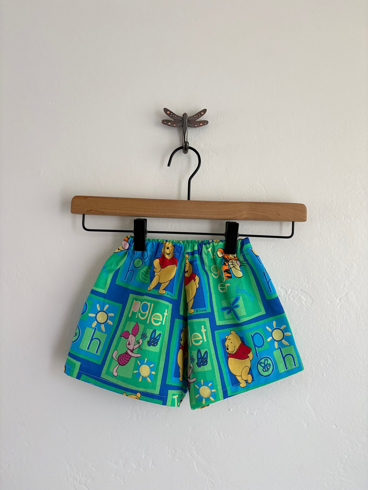 handmade pooh shorts (3/4T)