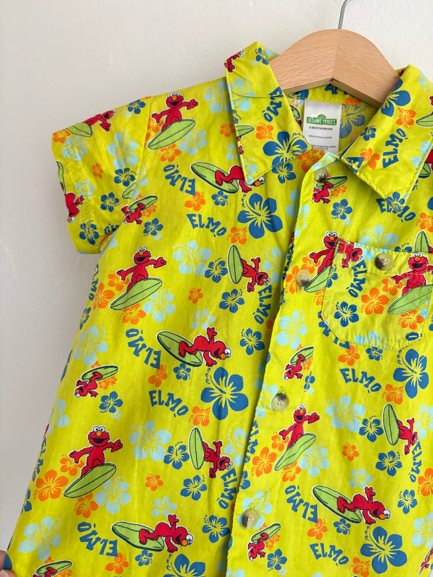 vintage y2k elmo surf tee (12M)