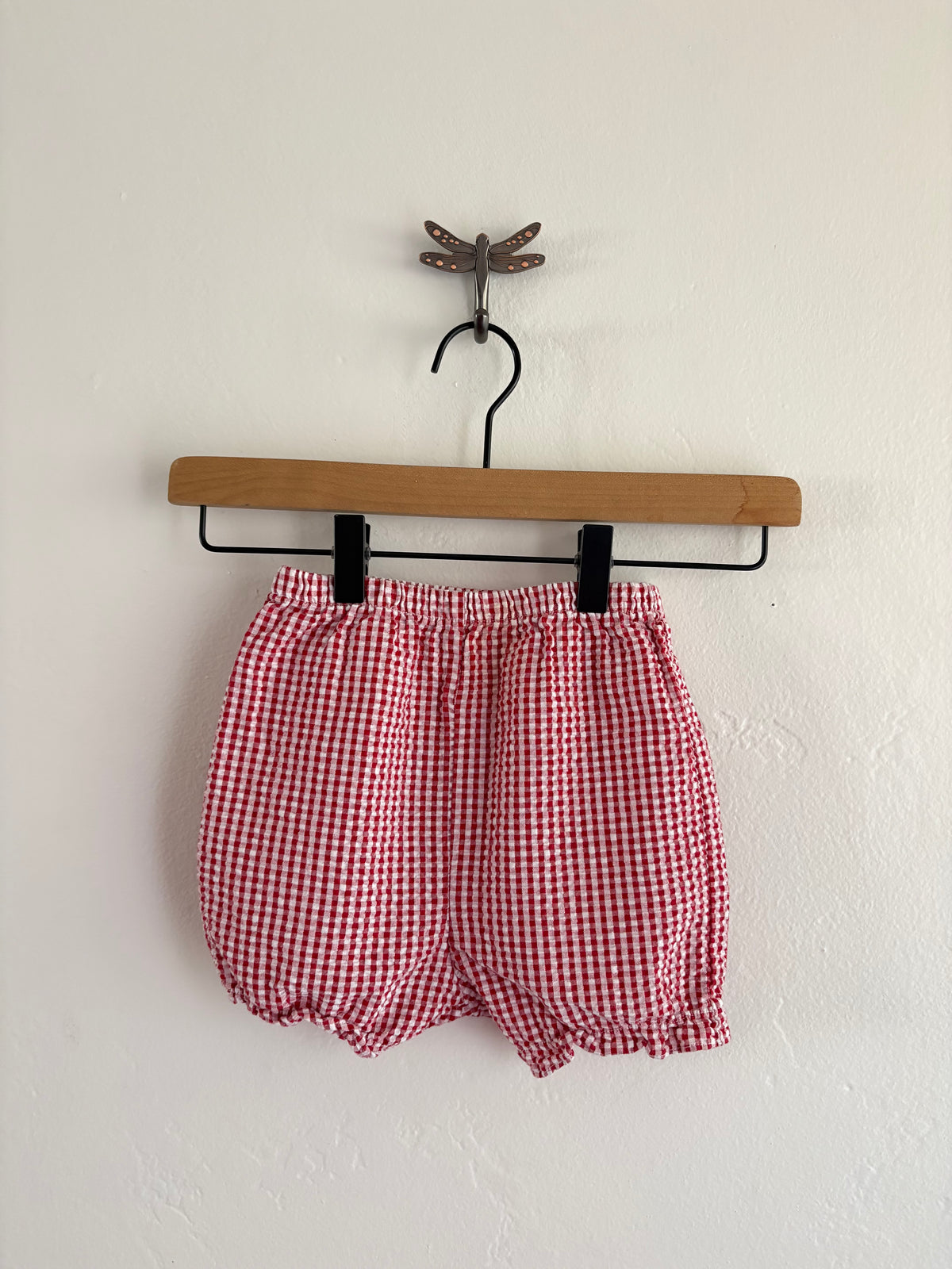 vintage gingham ladybug set (24M)