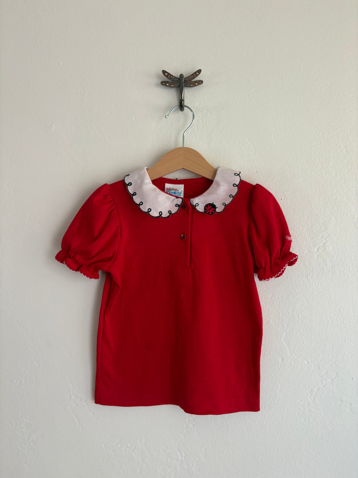 vintage oshkosh ladybug overall set (5Y)