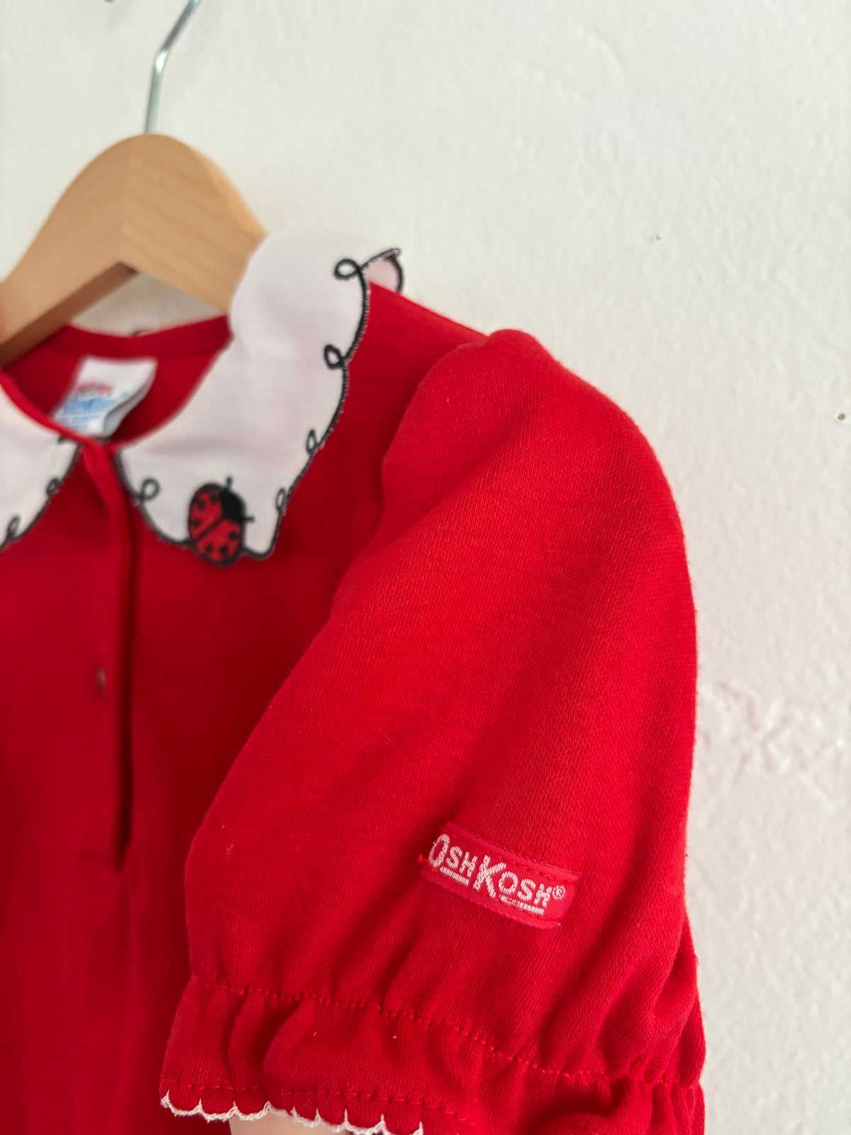 vintage oshkosh ladybug overall set (5Y)